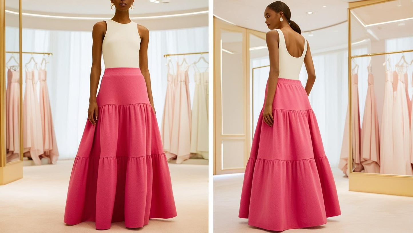 Modesty Matters - Ladies: Another Level Tiered Maxi Skirt