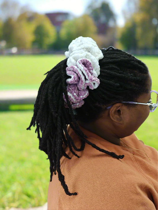 Larger than Life Crochet Scrunchies