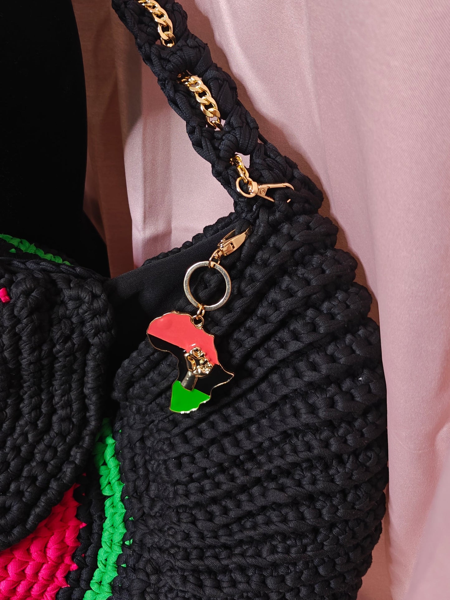 Larger Than Life Crocheted Travel Bag - RBG