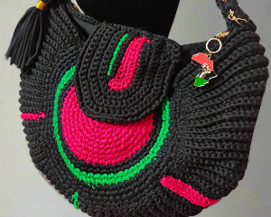 Larger Than Life Crocheted Travel Bag - RBG