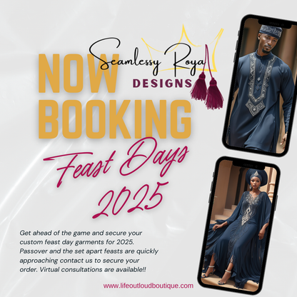 Seamlessly Royal Feast Day Garments Consultation