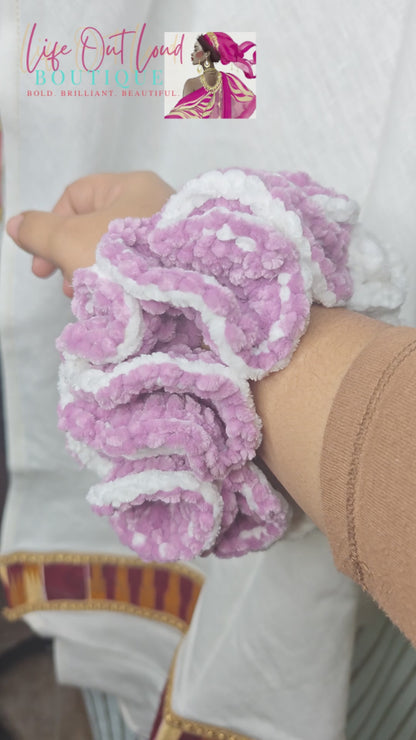 Larger than Life Crochet Scrunchies