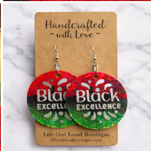 Black Excellence Statement Earrings